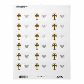 Celtic Cross Adressaufkleber (Vorne)