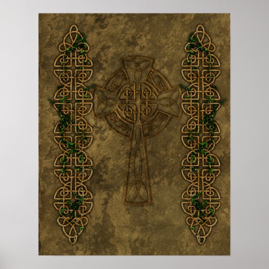 Celtic Cross and Cross Knots Poster (Vorne)