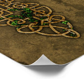 Celtic Cross and Cross Knots Poster (Ecke)