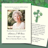Celtic Cross Beerdigung Memorial Gebet Irish Card