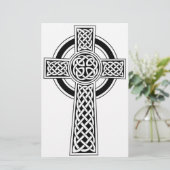 Celtic Cross Briefpapier (Stehend Vorderseite)