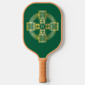 Celtic Cross Celtic Knot Letter R Monogram Pickleball Schläger (Vorderseite)