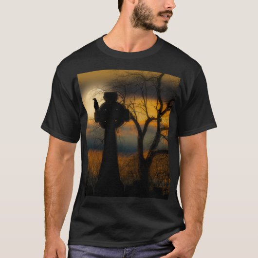 Celtic Cross Crow T-Shirt (Vorderseite)