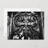 Celtic cross crypt door postkarte (Vorne/Hinten)