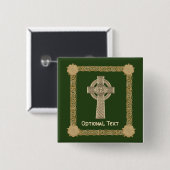 Celtic Cross Custom Button (Vorne & Hinten)