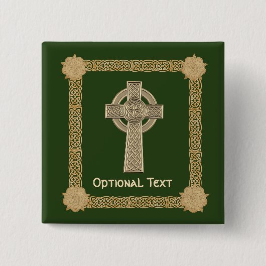 Celtic Cross Custom Button (Vorderseite)