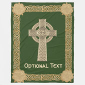 Celtic Cross Custom Fleecedecke (Vorderseite)