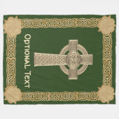 Celtic Cross Custom Fleecedecke (Vorderseite (Horizontal))