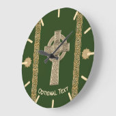 Celtic Cross Custom Große Wanduhr (Winkel)