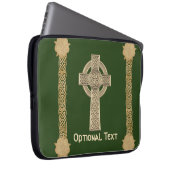 Celtic Cross Custom Laptopschutzhülle (Vorne Rechts)