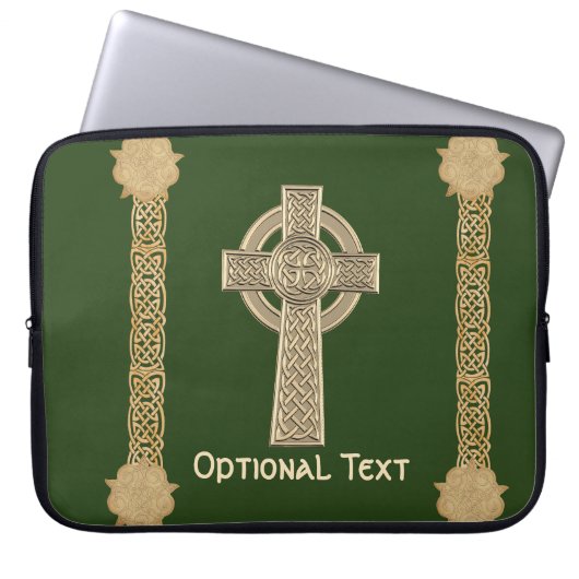 Celtic Cross Custom Laptopschutzhülle (Vorderseite)