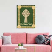 Celtic Cross Custom Leinwanddruck (Insitu (Wohnzimmer))