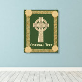 Celtic Cross Custom Leinwanddruck (Insitu (Holzboden))