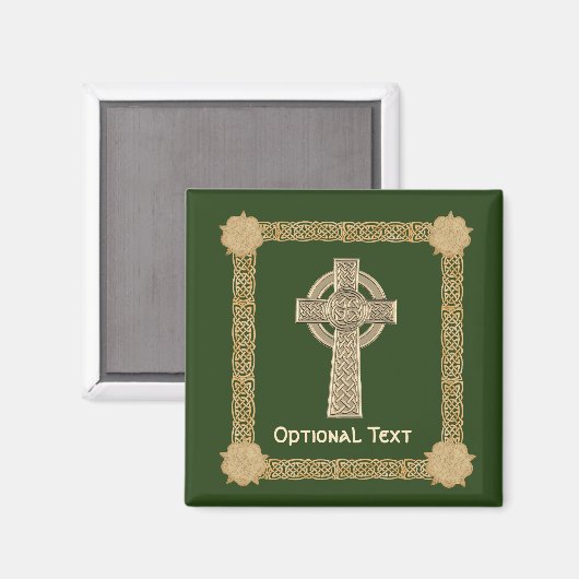 Celtic Cross Custom Magnet (Vorderseite/Rückseite)