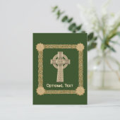 Celtic Cross Custom Postkarte (Stehend Vorderseite)