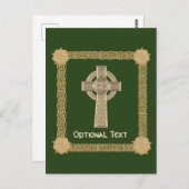 Celtic Cross Custom Postkarte (Vorne/Hinten)