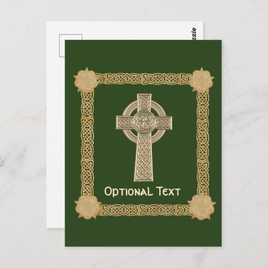 Celtic Cross Custom Postkarte (Vorne/Hinten)