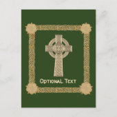 Celtic Cross Custom Postkarte (Vorderseite)