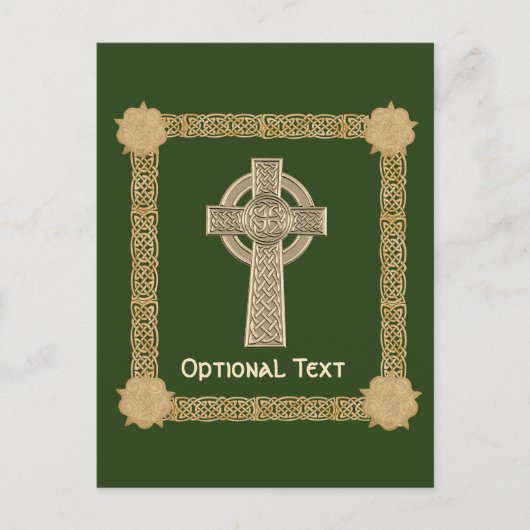 Celtic Cross Custom Postkarte (Vorderseite)