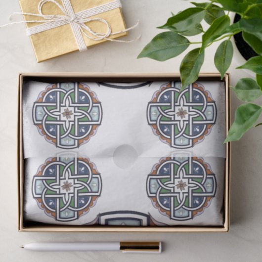 Celtic Cross Deko Seidenpapier (Geschenk)