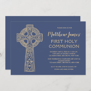 Celtic Cross First Communitation Einladung für Jun