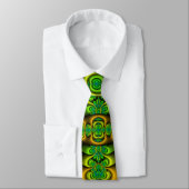 Celtic Cross Fraktal Art Krawatte (Gebunden)