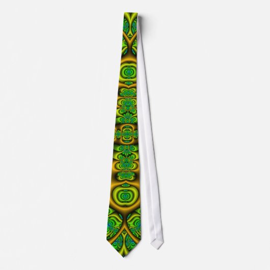 Celtic Cross Fraktal Art Krawatte (Vorderseite)