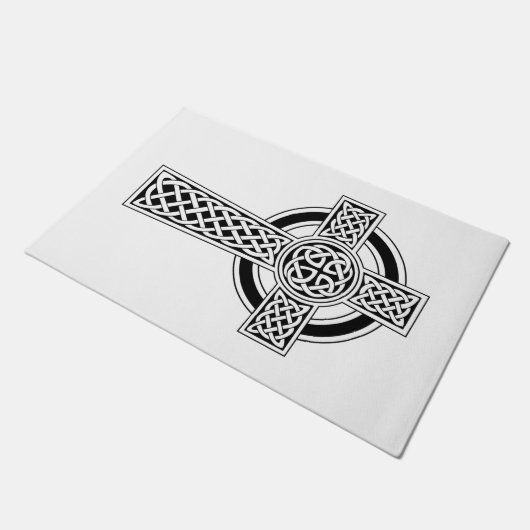 Celtic Cross Fußmatte (Schrägansicht)