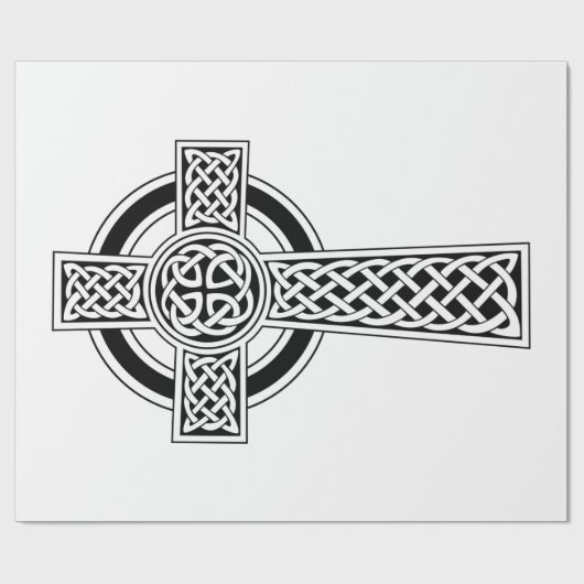 Celtic Cross Geschenkpapier (Flach)