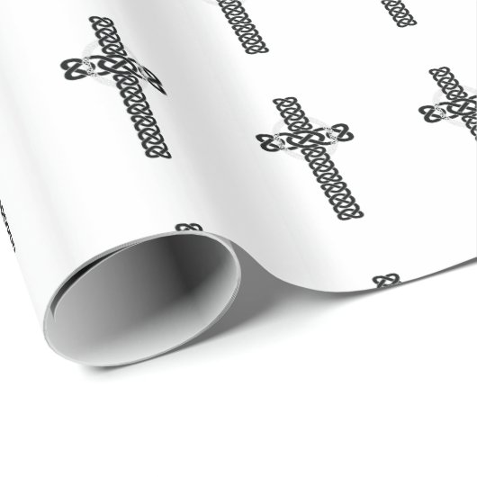 Celtic Cross Geschenkpapier (Rolleneckpunkt)