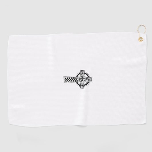 Celtic Cross Golf Handtuch (Horizontal)