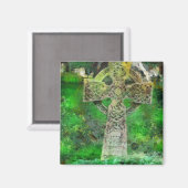 Celtic Cross Gravestone Magnet (Vorderseite/Rückseite)