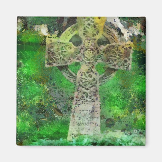 Celtic Cross Gravestone Magnet (Vorne)