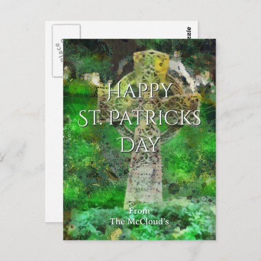 Celtic Cross Gravestone Postkarte (Vorne/Hinten)