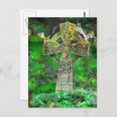 Celtic Cross Gravestone Postkarte (Vorne/Hinten)