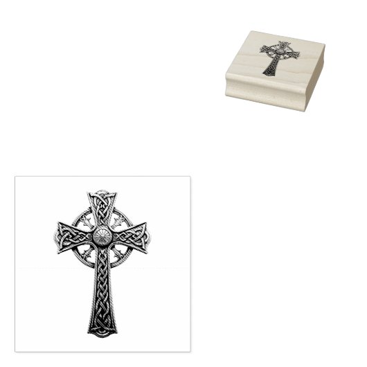 Celtic Cross Gummistempel (Stempel)