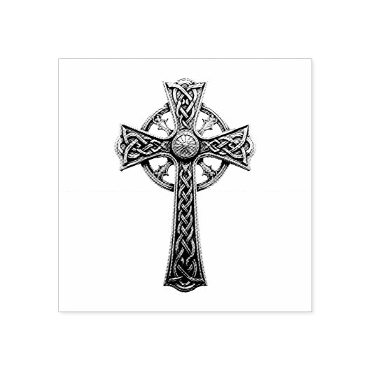 Celtic Cross Gummistempel (Prägung)
