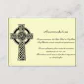 Celtic Cross in Black Mythic Elfenbein-HochzeitsIn Begleitkarte (Vorderseite)