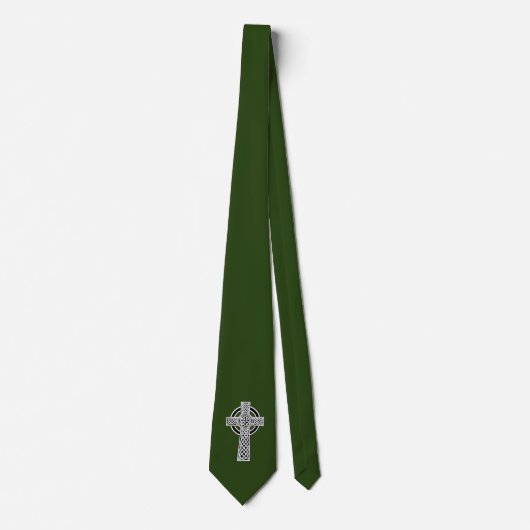 Celtic Cross Irish St Patricks Day Krawatte (Vorderseite)