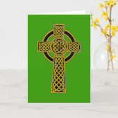 Celtic Cross Karte (Gelbe Blume)