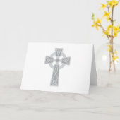Celtic Cross Karte (Gelbe Blume)