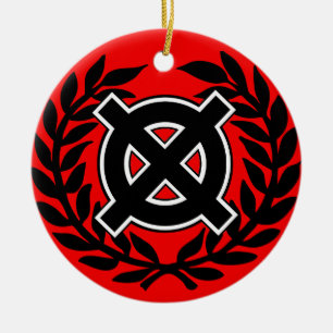 Celtic Cross Keramik Ornament