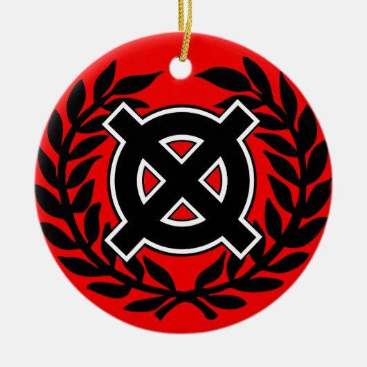 Celtic Cross Keramik Ornament (Vorne)