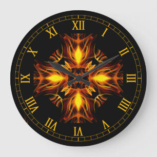 Celtic Cross ~ Out of the Crucible ~ * ~ Große Wanduhr