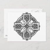 Celtic cross pattern postkarte (Vorne/Hinten)