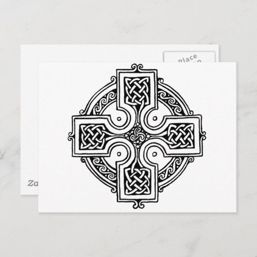 Celtic cross pattern postkarte (Vorne/Hinten)