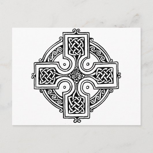 Celtic cross pattern postkarte (Vorderseite)