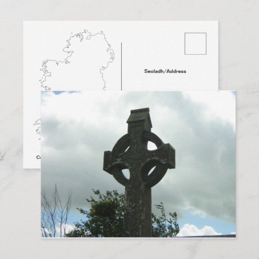 Celtic Cross Postkarte (Vorne/Hinten)