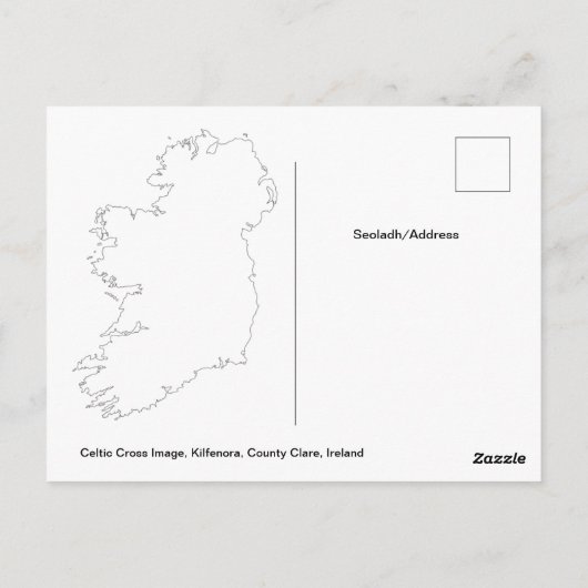 Celtic Cross Postkarte (Rückseite)