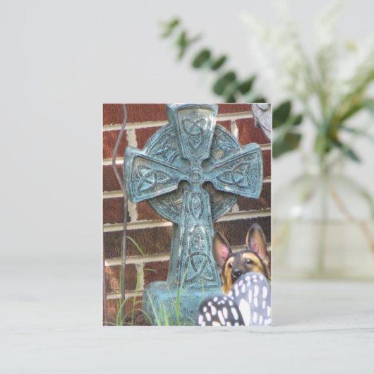 Celtic Cross Postkarte (Stehend Vorderseite)